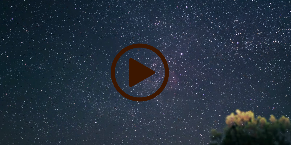 A very starry sky with video link