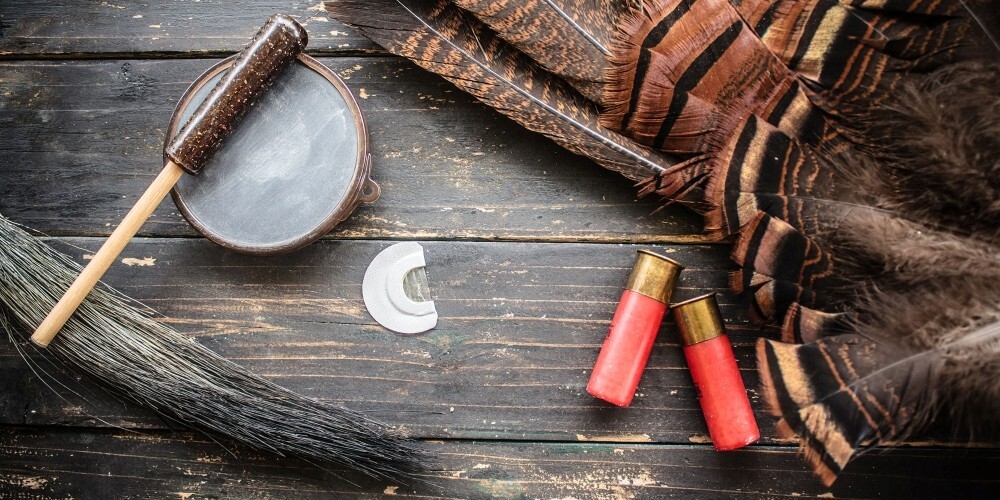 Turkey hunting gear still life, link
