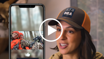 Phone screen of social post + narrator, video link