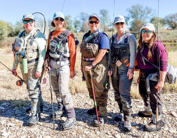 Picture of women fly fishing