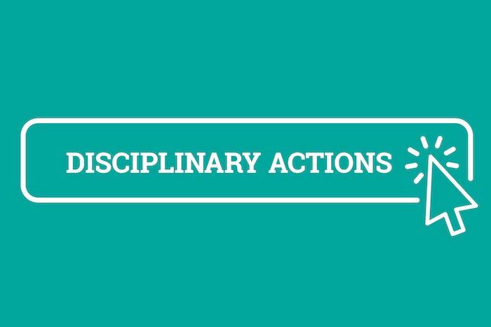 Disciplinary Actions Button