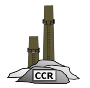 Coal Stack With Coal Combustion Rule (CCR) Abbreviation