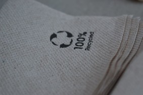 Cloth made from recycled materials