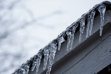 Icicles Hanging from Roof 