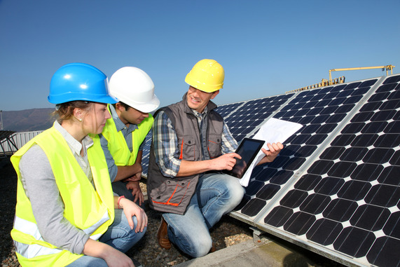 CTE students roofing