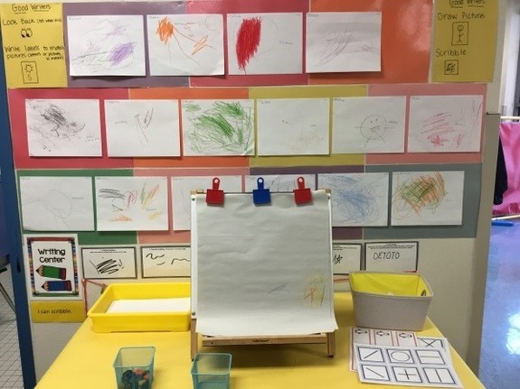 Writing Station for PPCD Classroom