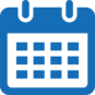 calendar icon blue