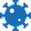Covid 19 blue logo