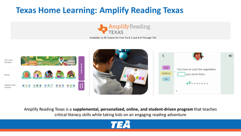 Texas Home Learning: Amplify Reading Texas