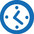 clock icon blue