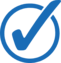 blue circle checkmark icon