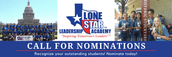 Lone Star Academy image for call for nominatons