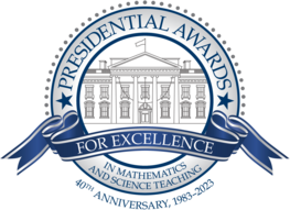 PAEMST logo 40th anniversary, 1983-2023