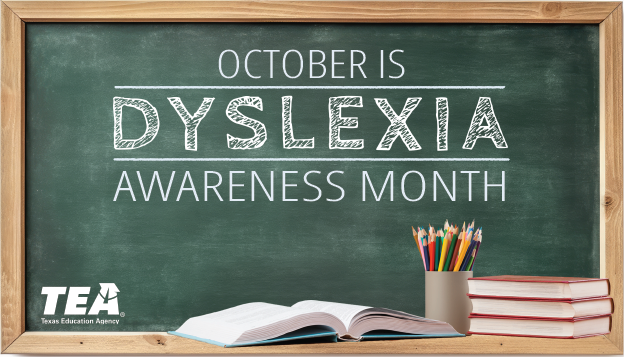 dyslexia awareness month graphic