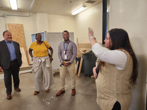 Safe and Supportive School Team tours Harris County Juvenile Probation Department's facilities.