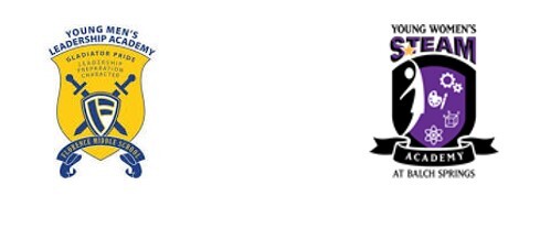 Young Men's Leadership Academy and Young Women's STEAM Academy Logos