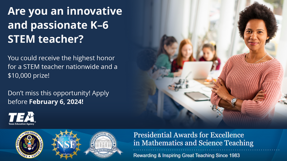 Image of teacher for PAEMST advertisement