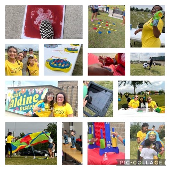 collage of images from Aldine ISD event