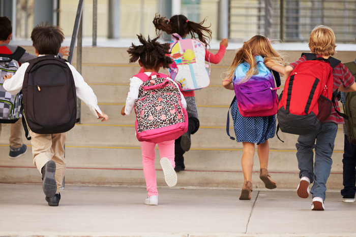 elementary students backpacks