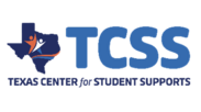 Texas Center for Student Supports Logo with state of Texas image and letters TCSS