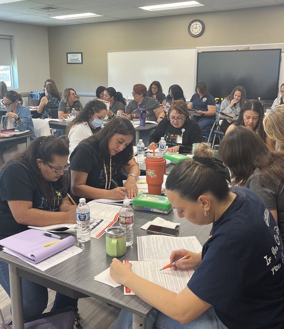 Picture of Ysleta ISD teachers participating in TEA training