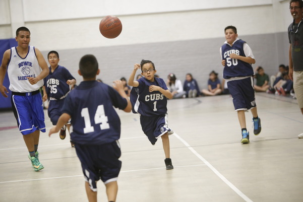 boys playing basketball