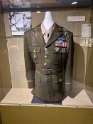 Audie Murphy uniform on exhibit