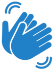 clapping hands icon