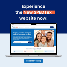 logo for SPEDTex website for parents of students with disabilities