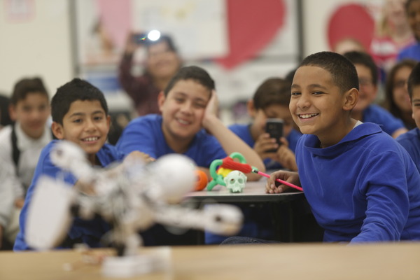 kids smiling