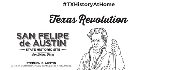 Line drawing of Stephen F. Austin