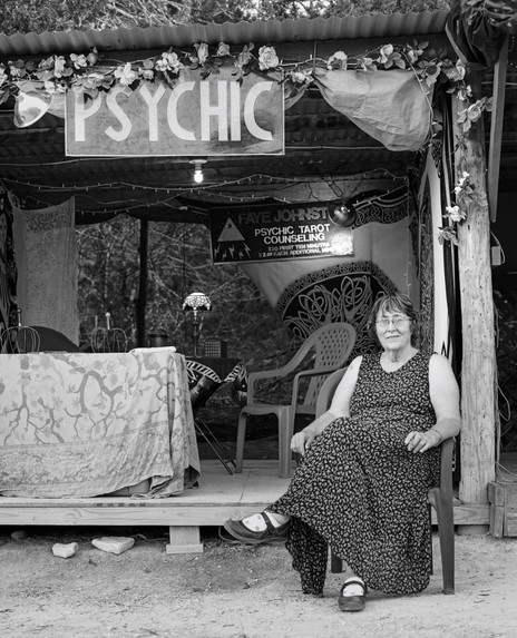 Psychic stand at Kerrville Folk Festival