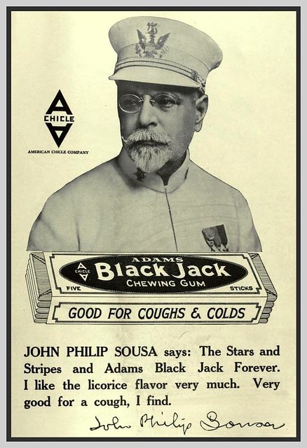 John Philip Sousa ad for chewing gum