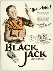 Black Jack chewing gum ad