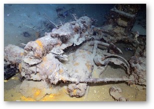 Cannon on Monterrey Shipwreck A (Ocean Exploration Trust/Meadows Center for Water and the Environment)