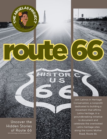 A graphic of a road with text overlayed on top