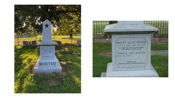 Headstone of actor Powers Booth