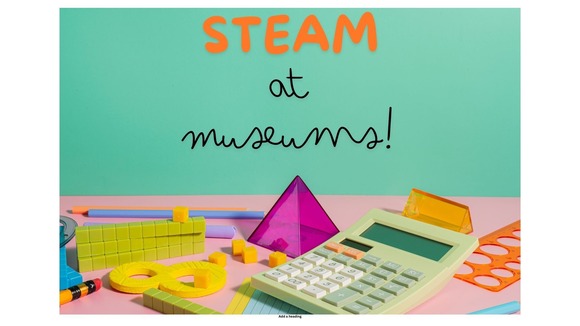 STEAM logo with math tools in image
