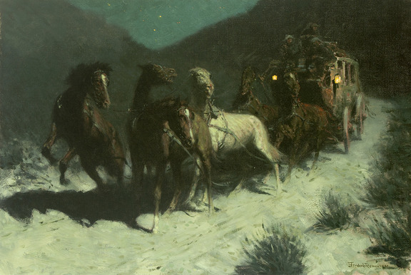 “A Taint on the Wind” by Frederic Remington (1906), courtesy of the Sid Richardson Museum, Fort Worth, TX