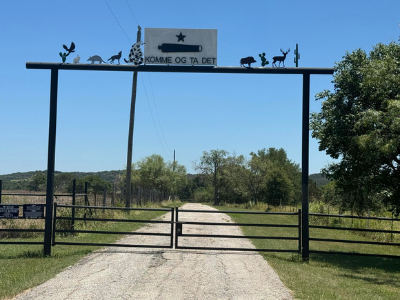 Come and Take it Ranch Gate