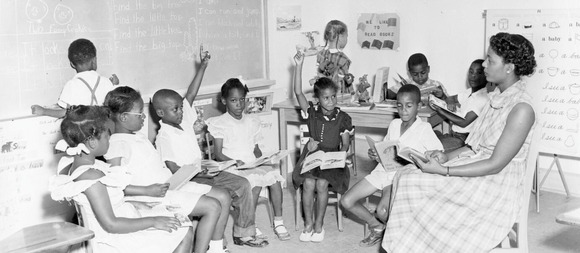 Children Reading in Classroom