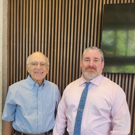 Dr Wolfson with Harvey Burg