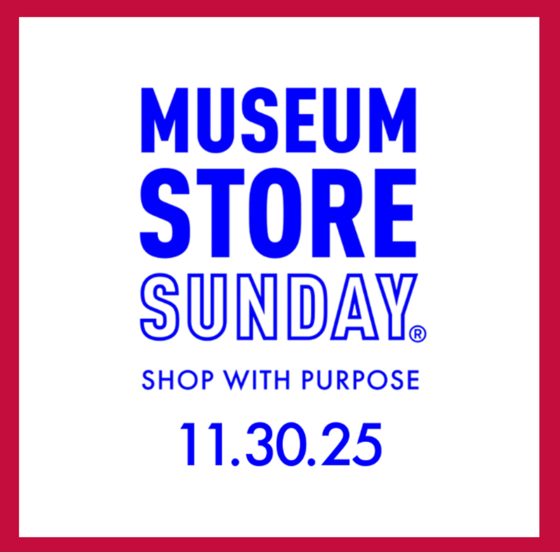 Text graphic for museum store sunday