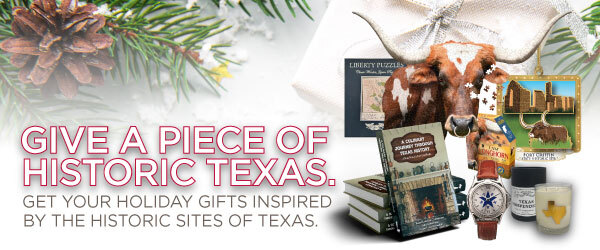 ad for holiday gifts from Texas historical commission