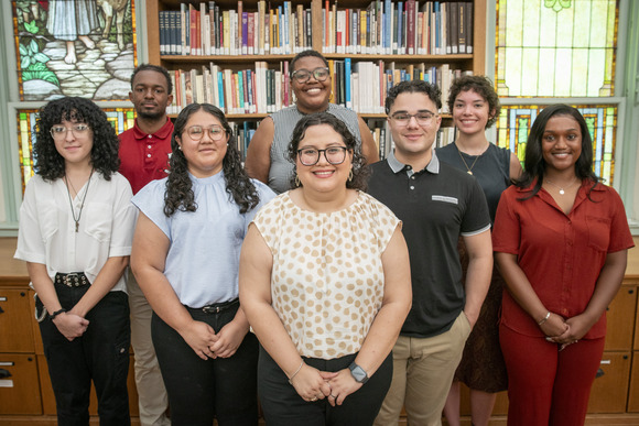Group of students posing for photo