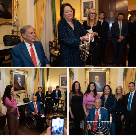 Governor Abbott's Hanukkah Party
