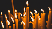 A candle memorial