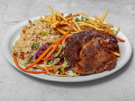 Steak and vegetables 