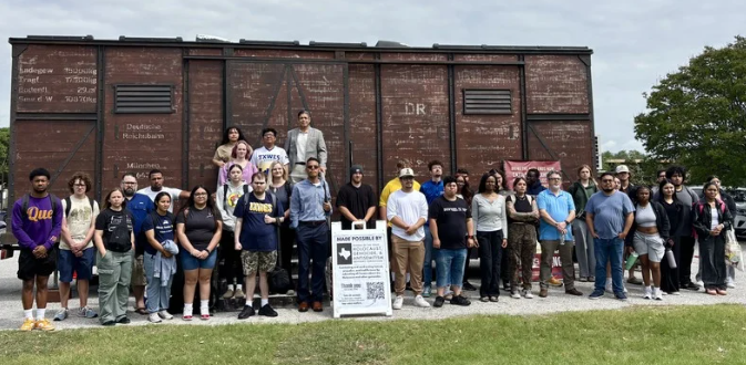 Cattle Car with Students