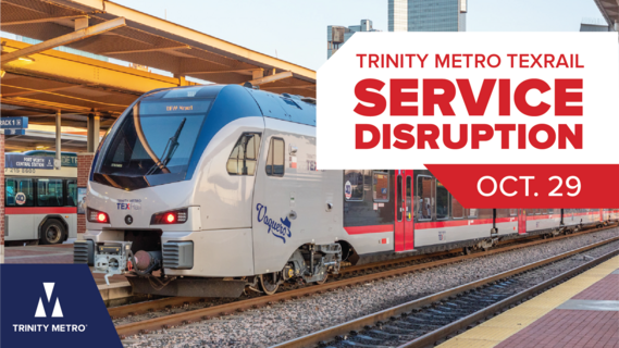 TEXRail disruption, Oct. 29